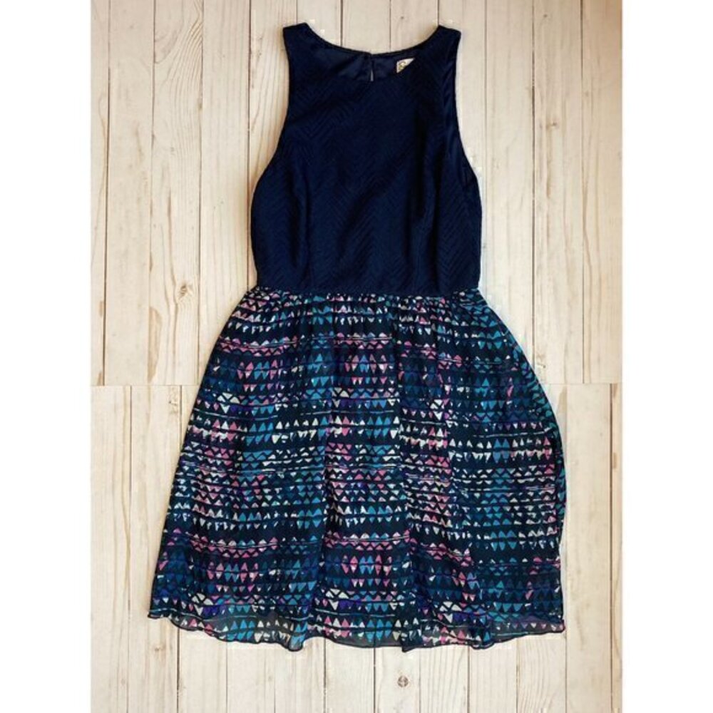 Speechless Navy Blue Casual Dress Sz 3